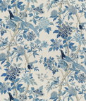 GP & J Baker Hydrangea Bird Blue Fabric