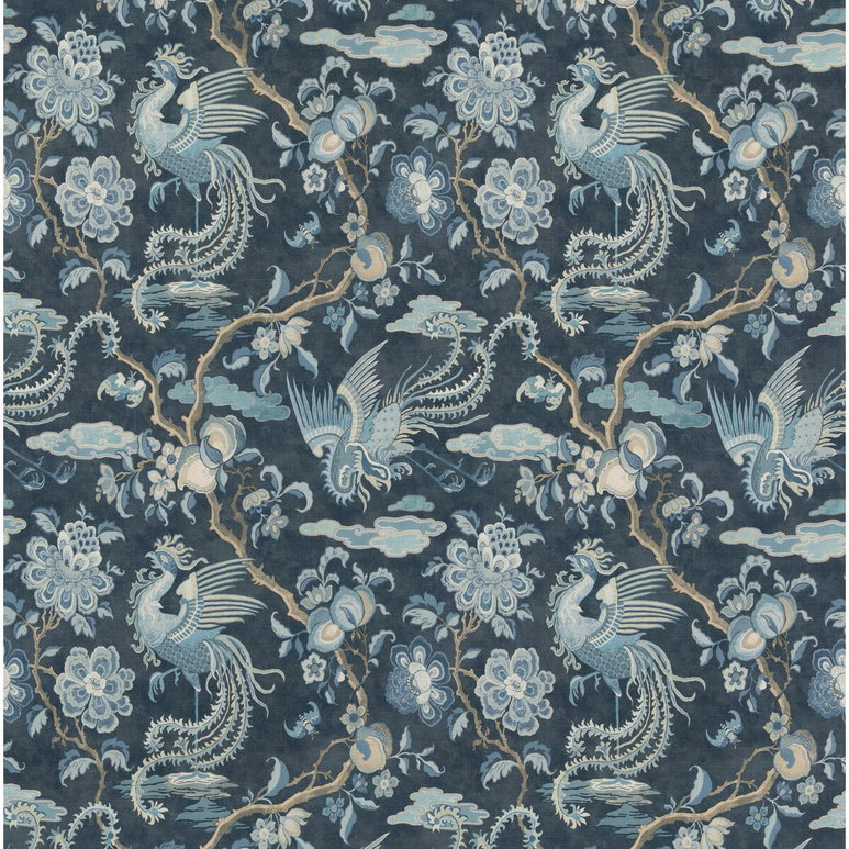GP &amp; J Baker Chifu Indigo Fabric