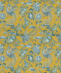 GP & J Baker Chifu Ochre/Blue Fabric