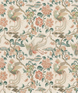 GP & J Baker Chifu Teal Fabric