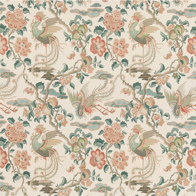 GP &amp; J Baker Chifu Teal Fabric