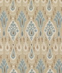 GP & J Baker Ikat Bokhara Sand Fabric