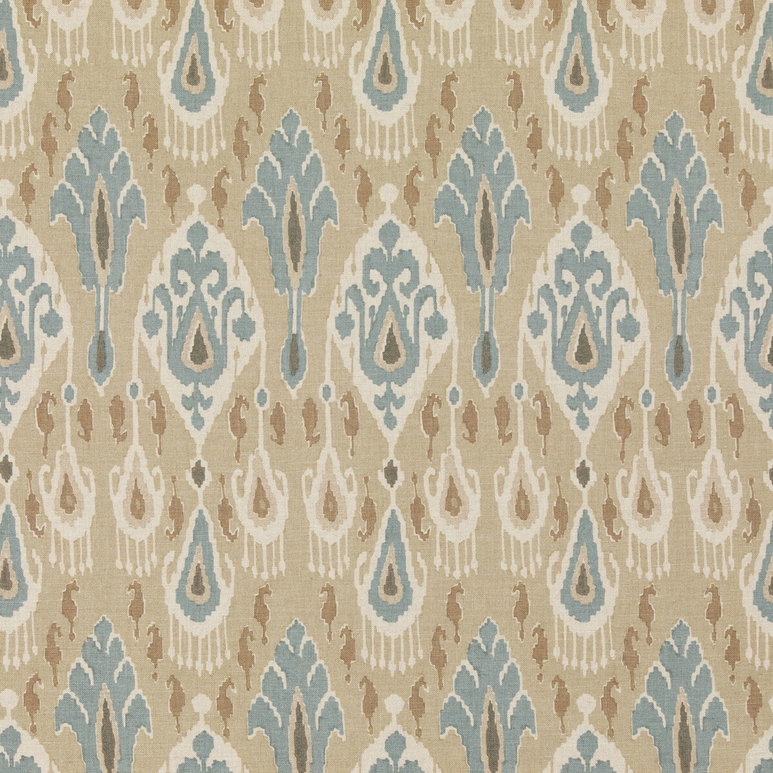 GP &amp; J Baker Ikat Bokhara Sand Fabric