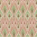 GP & J Baker Ikat Bokhara Rose/Green Fabric