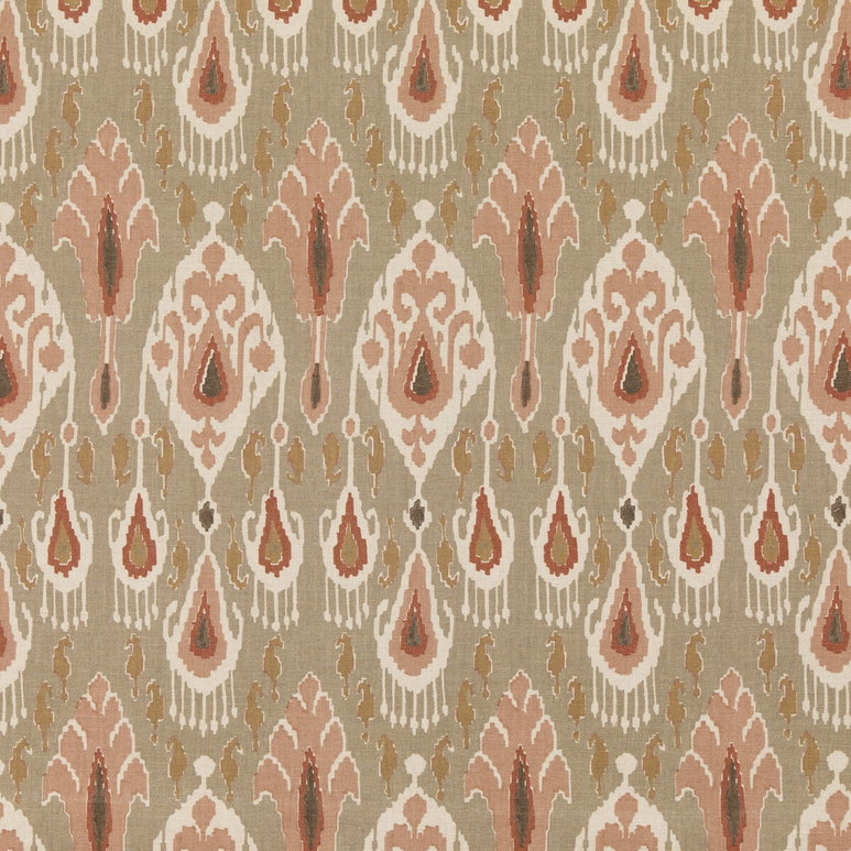 GP &amp; J Baker Ikat Bokhara Neutral Fabric