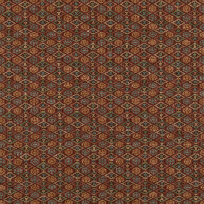 GP &amp; J Baker Balfour Red/Green Fabric