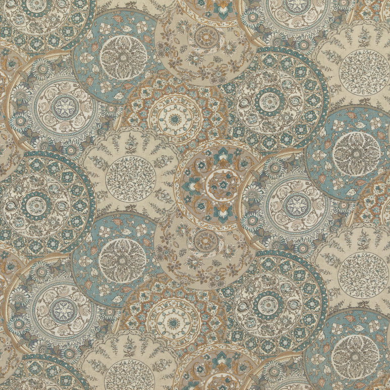 GP &amp; J Baker Imari Soft Blue Fabric