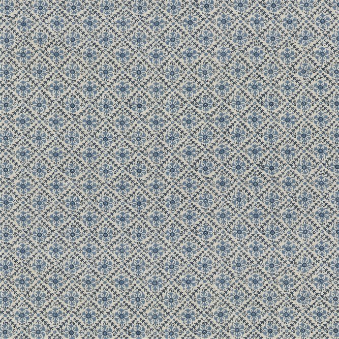 GP &amp; J Baker Camden Trellis Blue Fabric