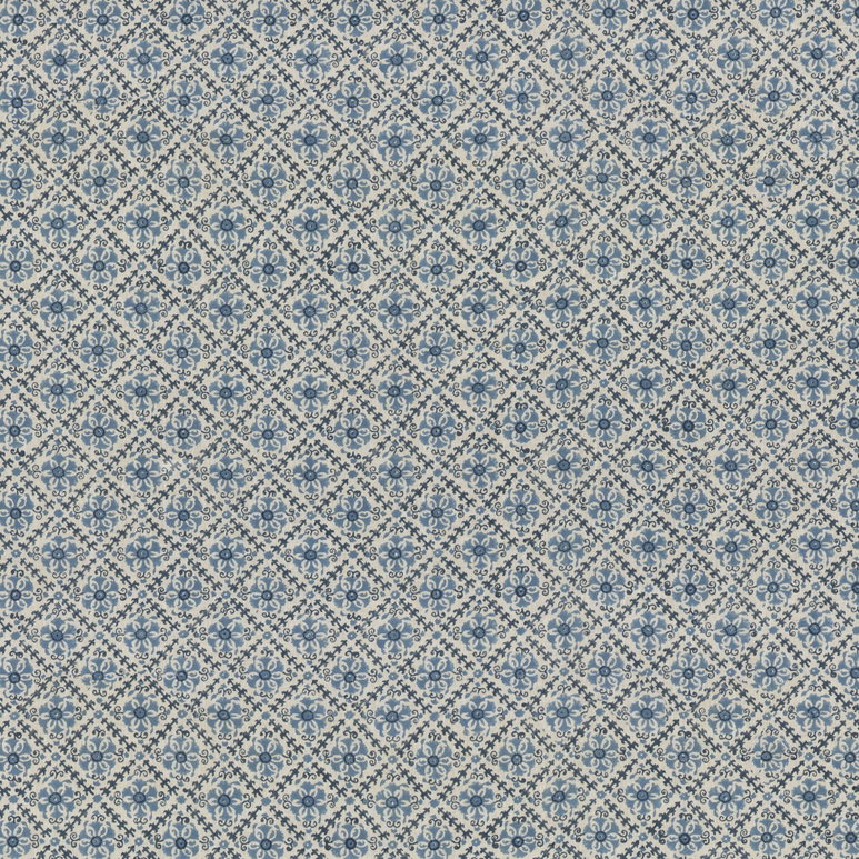 GP &amp; J Baker Camden Trellis Blue Fabric