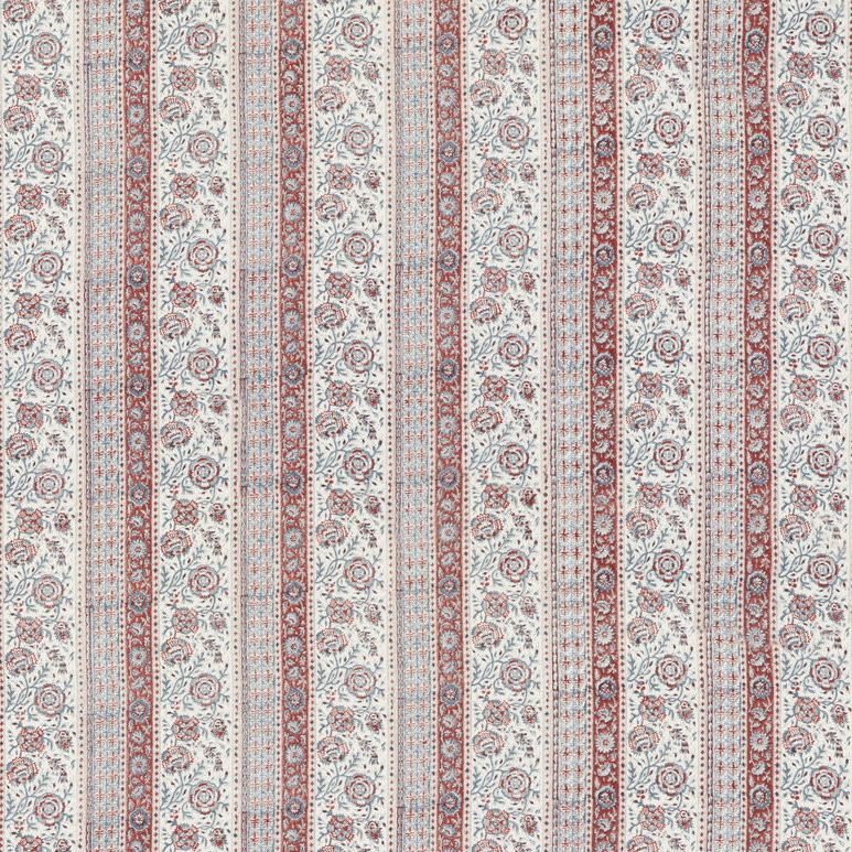 GP &amp; J Baker Tillington Red/ Blue Fabric