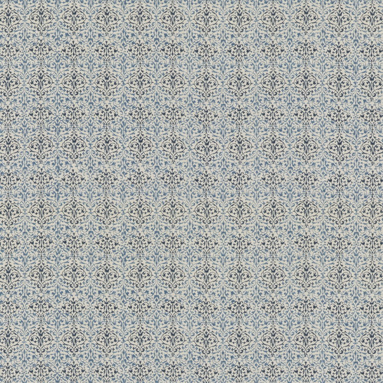 GP &amp; J Baker Arabesque Blue Fabric