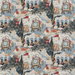 GP & J Baker Shalimar Indigo/Red Fabric