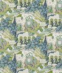 GP & J Baker Shalimar Teal Fabric