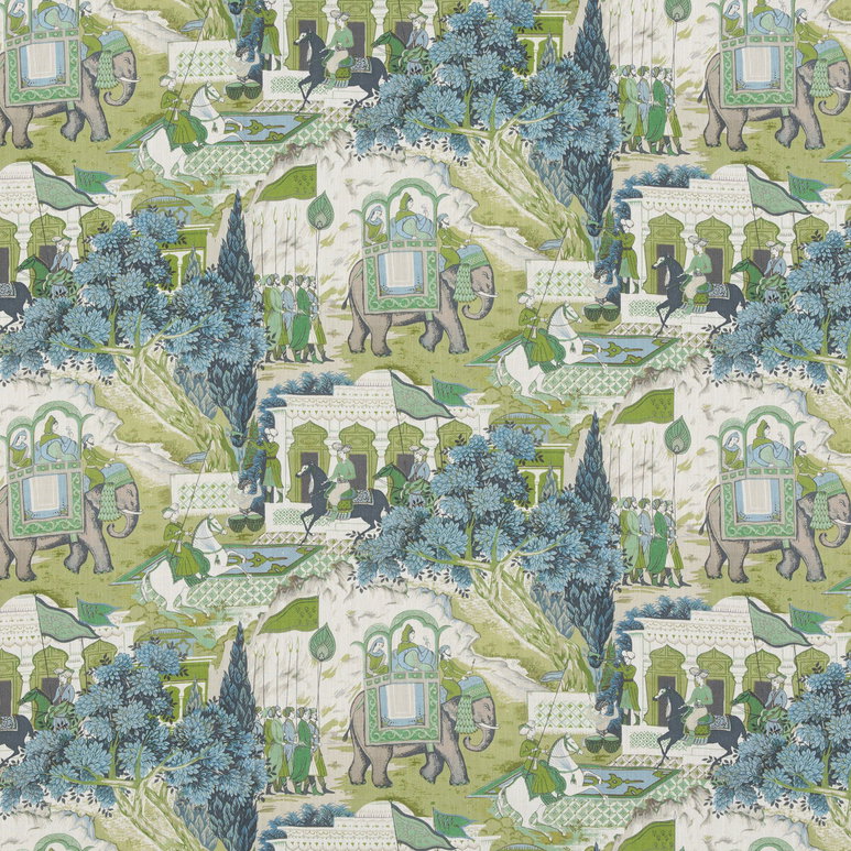 GP &amp; J Baker Shalimar Teal Fabric