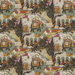 GP & J Baker Shalimar Aqua Fabric