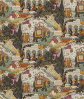GP & J Baker Shalimar Aqua Fabric