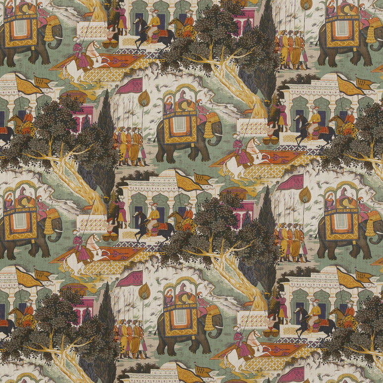 GP &amp; J Baker Shalimar Aqua Fabric