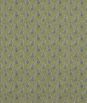 GP & J Baker Patola Paisley Emerald Fabric