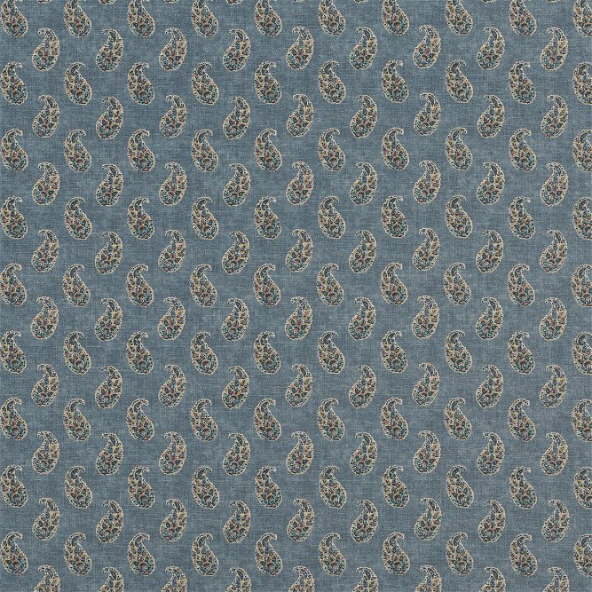 GP &amp; J Baker Patola Paisley Blue Fabric