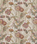 GP & J Baker Indienne Flower Emerald/Red Fabric