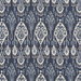 GP & J Baker Ikat Bokhara Linen Indigo Fabric