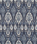 GP & J Baker Ikat Bokhara Linen Indigo Fabric