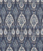 GP & J Baker Ikat Bokhara Linen Indigo