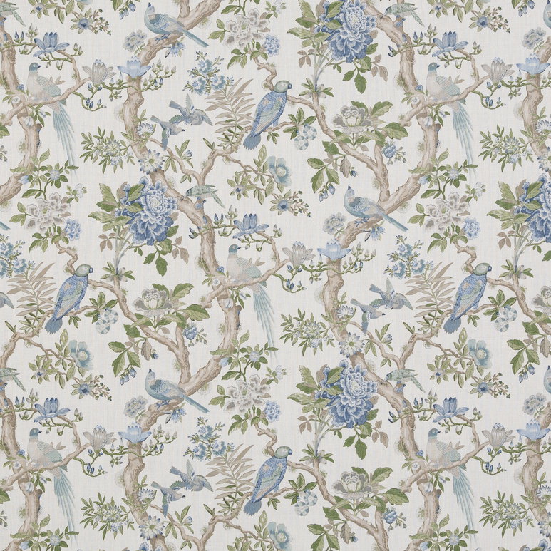 GP &amp; J Baker Eltham Blue Fabric