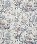 GP & J Baker Broughton Rose Blue Fabric
