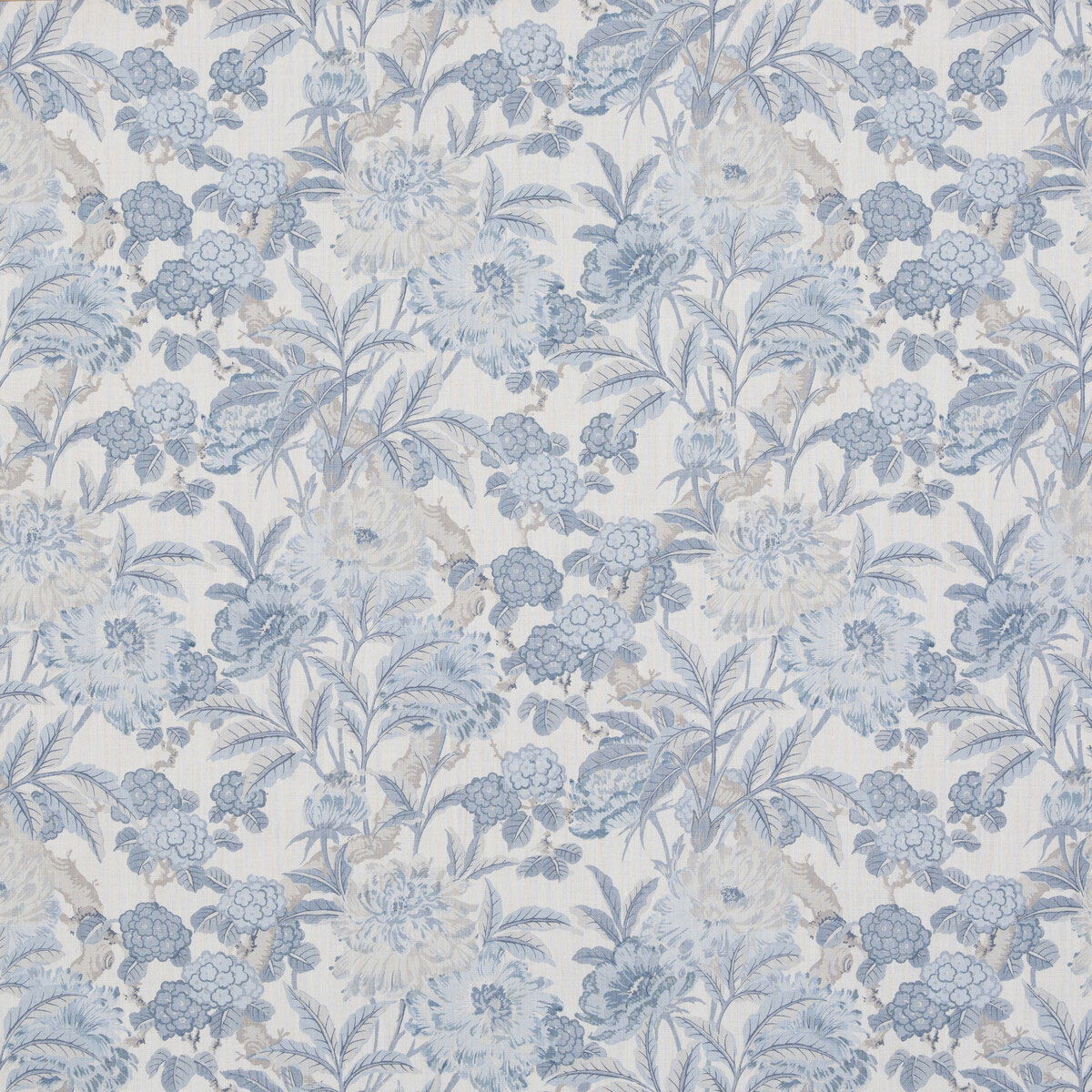 GP & J Baker Summer Peony Blue Fabric | OnlineFabricStore