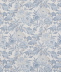 GP & J Baker Summer Peony Blue Fabric