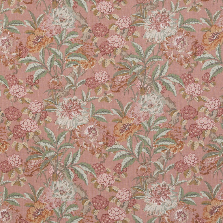 GP &amp; J Baker Summer Peony Red Fabric