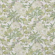 GP & J Baker Summer Peony Green Fabric