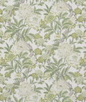 GP & J Baker Summer Peony Green Fabric