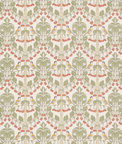 GP & J Baker Birds & Cherries Cotton Red/Green Fabric