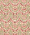 GP & J Baker Birds & Cherries Cotton Coral Fabric
