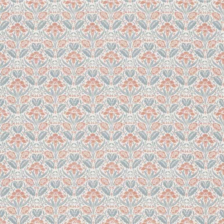 GP &amp; J Baker Iris Meadow Cotton Teal Fabric