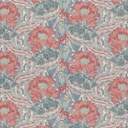 GP & J Baker Brantwood Cotton Teal Fabric