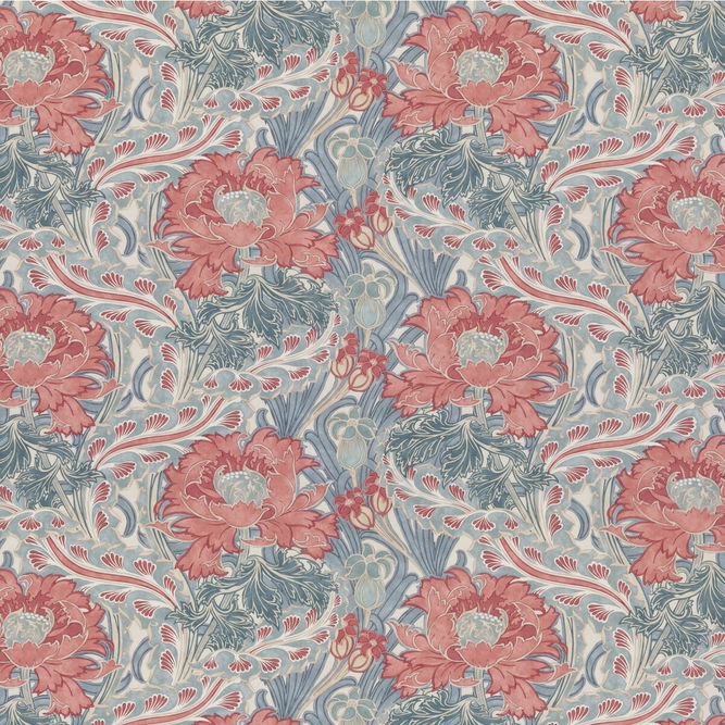 GP &amp; J Baker Brantwood Cotton Teal Fabric
