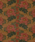 GP & J Baker Brantwood Velvet Rose/Green Fabric