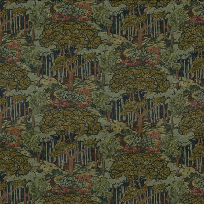 GP &amp; J Baker Ruskin Velvet Emerald Fabric