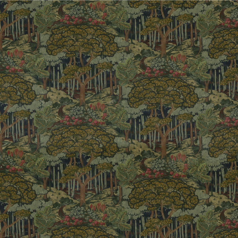 GP &amp; J Baker Ruskin Velvet Emerald Fabric