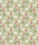 GP & J Baker Pumpkins Cotton Coral/Green Fabric