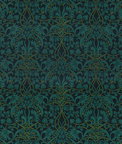 GP & J Baker Fritillerie Velvet Indigo/Teal Fabric