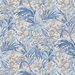 GP & J Baker Trumpet Flowers Cotton Blue Fabric