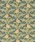 GP & J Baker Tulip & Jasmine Cotton Emerald Fabric