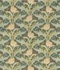 GP & J Baker Tulip & Jasmine Cotton Emerald Fabric