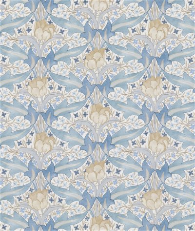GP & J Baker Tulip & Jasmine Cotton Blue Fabric