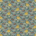 GP & J Baker Tulip & Jasmine Cotton Teal Fabric