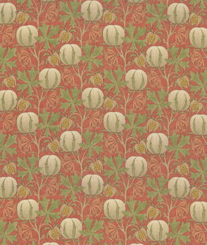 GP & J Baker Pumpkins Red/Green Fabric